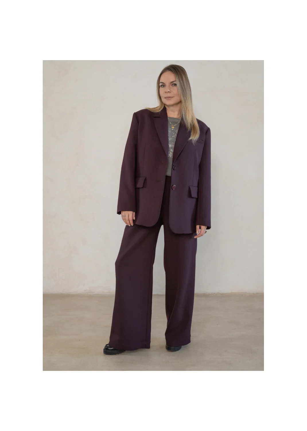 Jacket FORDEPIA burgundy - 128415