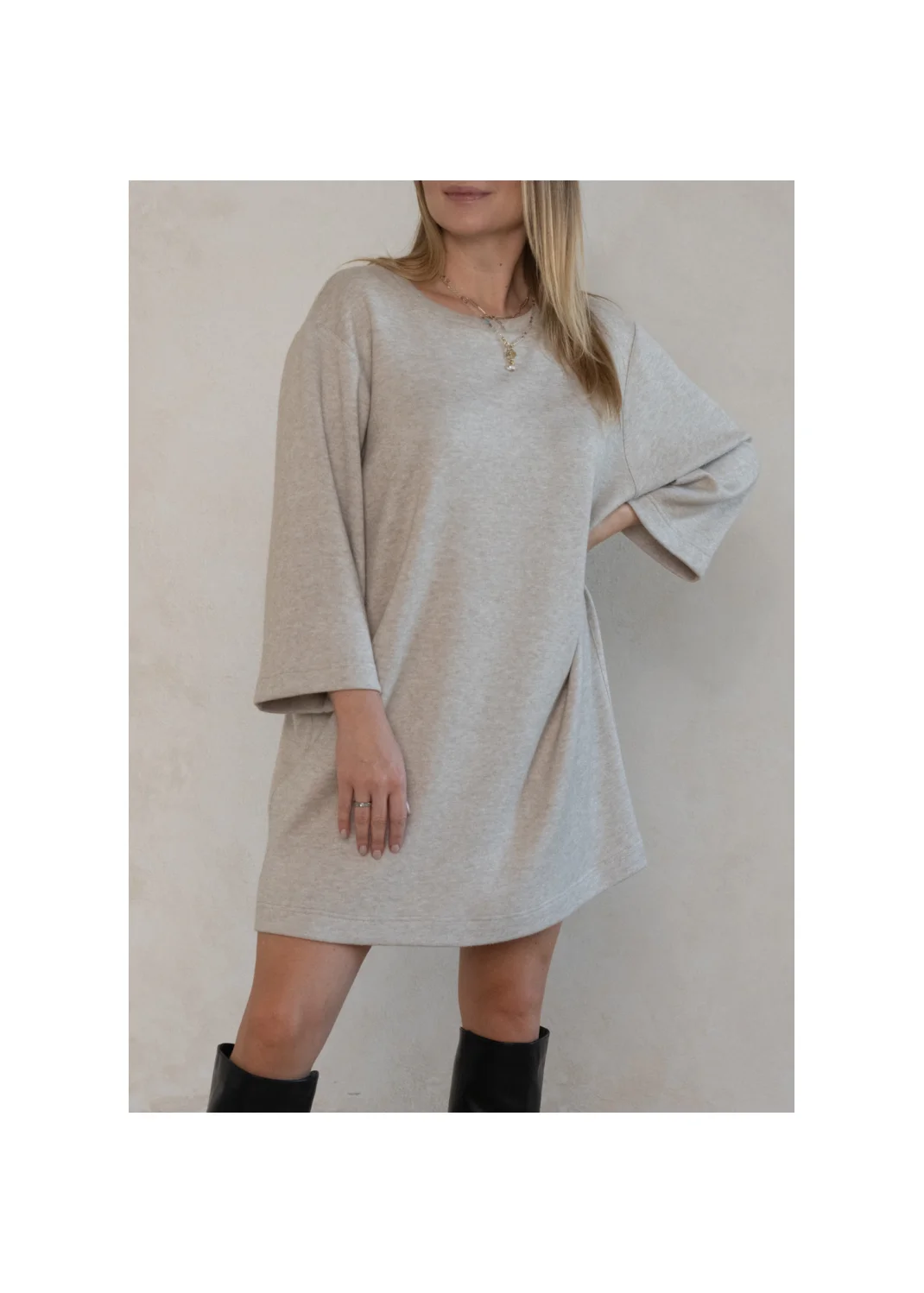 Tunic DANIELLA beige wool - 134713