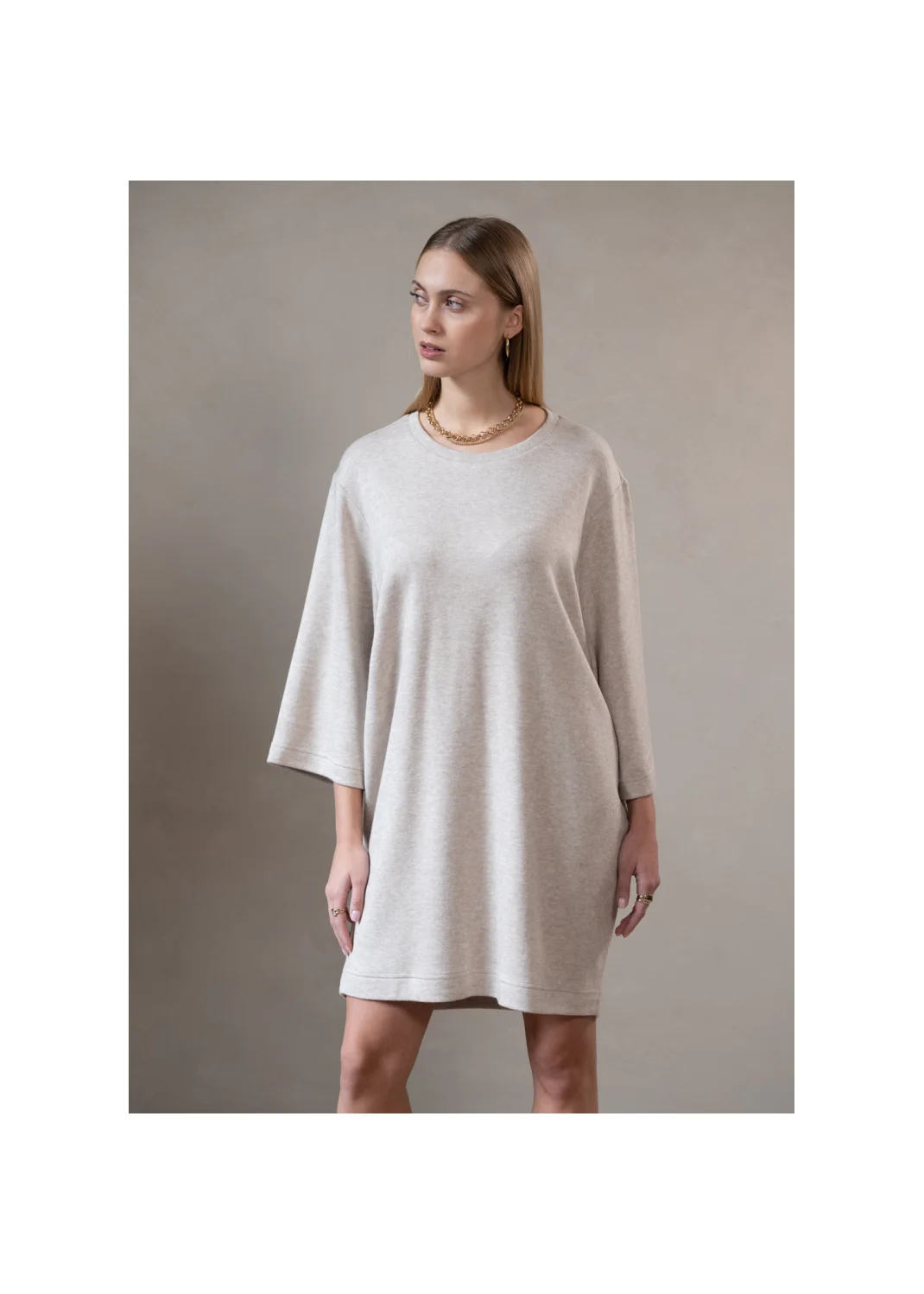 Tunic DANIELLA beige wool - 134718