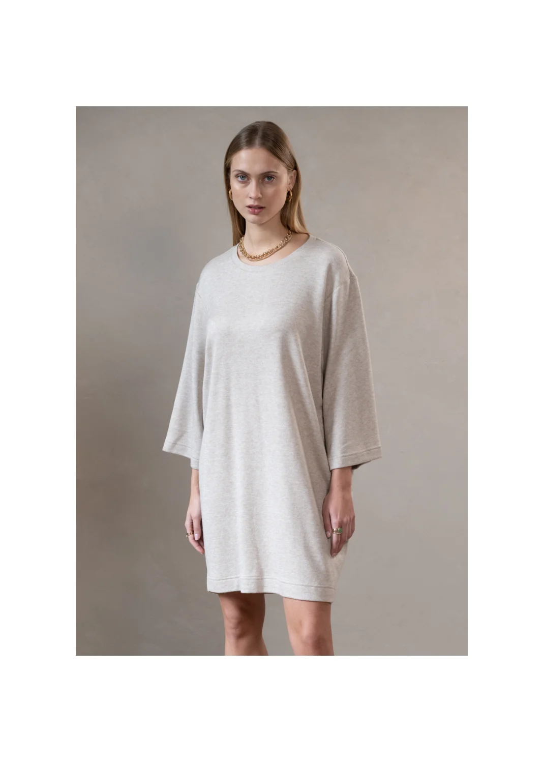 Tunic DANIELLA beige wool - 134719