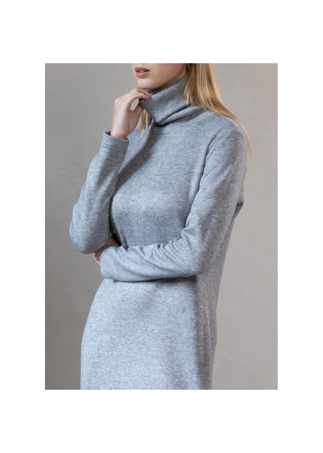 Dress FLORENCJA wool gray - 134709