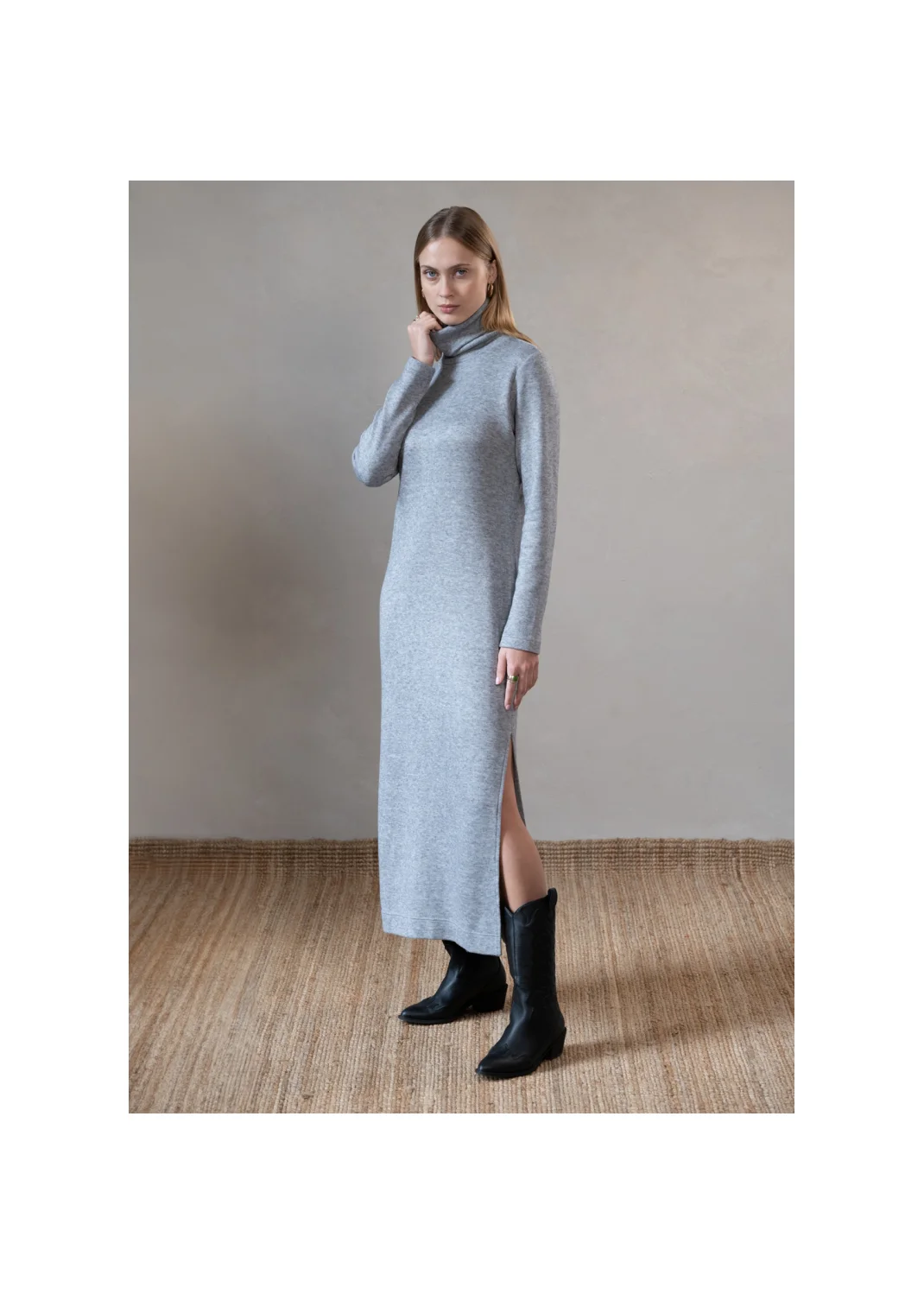 Dress FLORENCJA wool gray - 134710