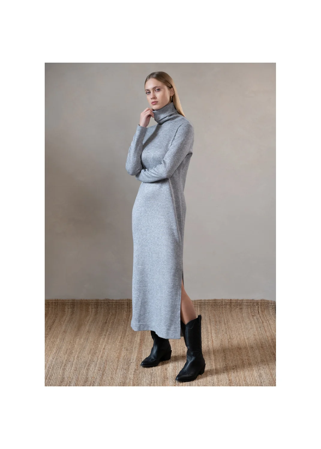 Dress FLORENCJA wool gray - 134711