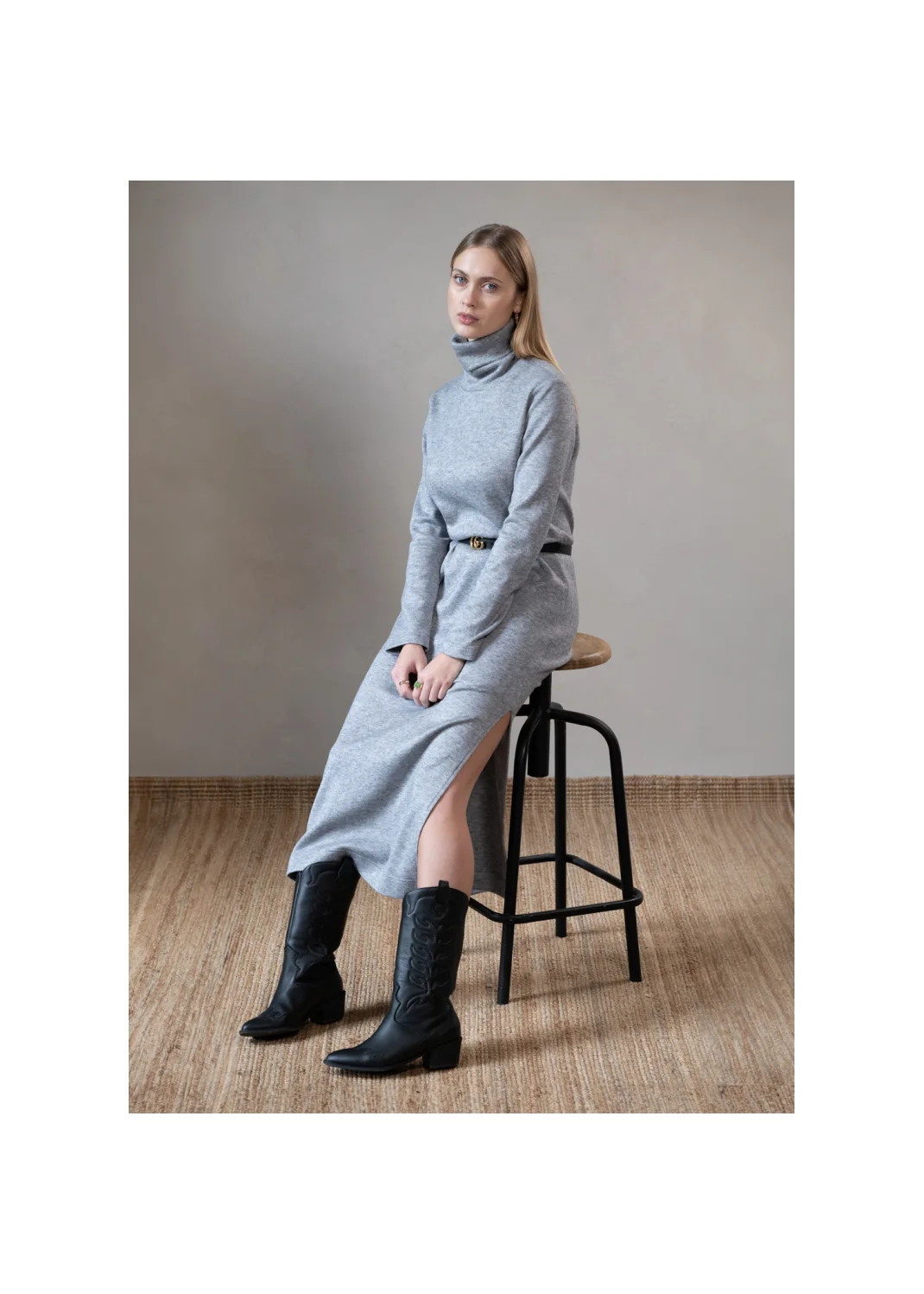 Dress FLORENCJA wool gray - 134705