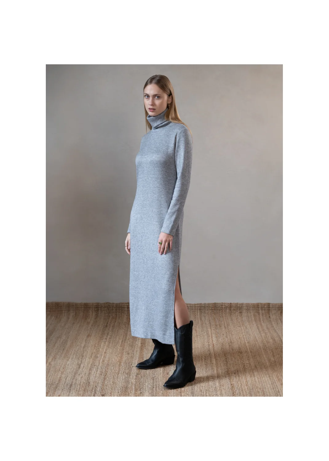 Dress FLORENCJA wool gray - 134708