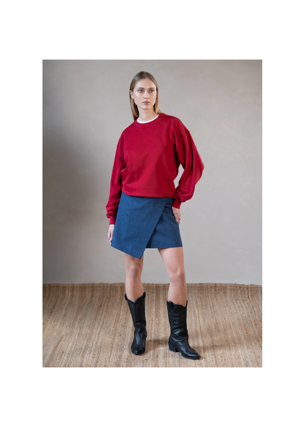 Sweatshirt MARION burgundy - 132457