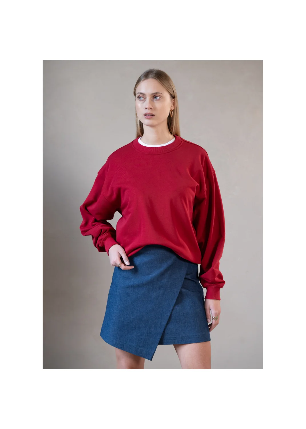 Sweatshirt MARION burgundy - 132458