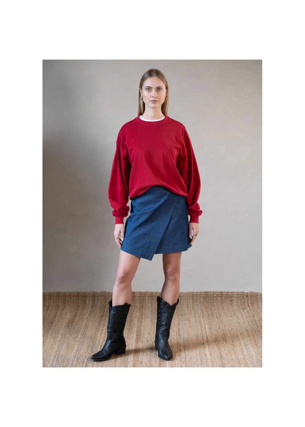 Sweatshirt MARION burgundy - 132459