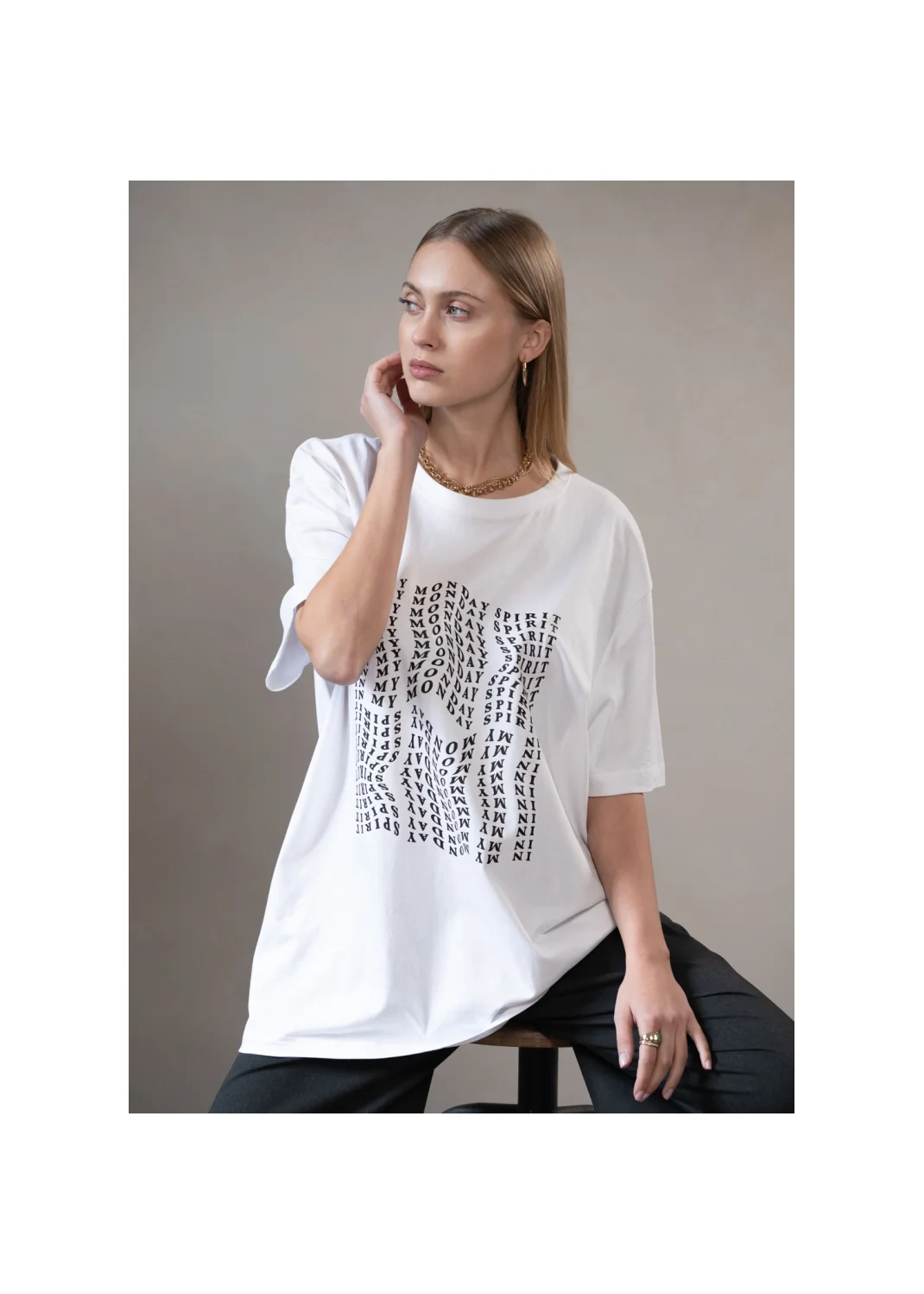 T-shirt FLORES white - 133086