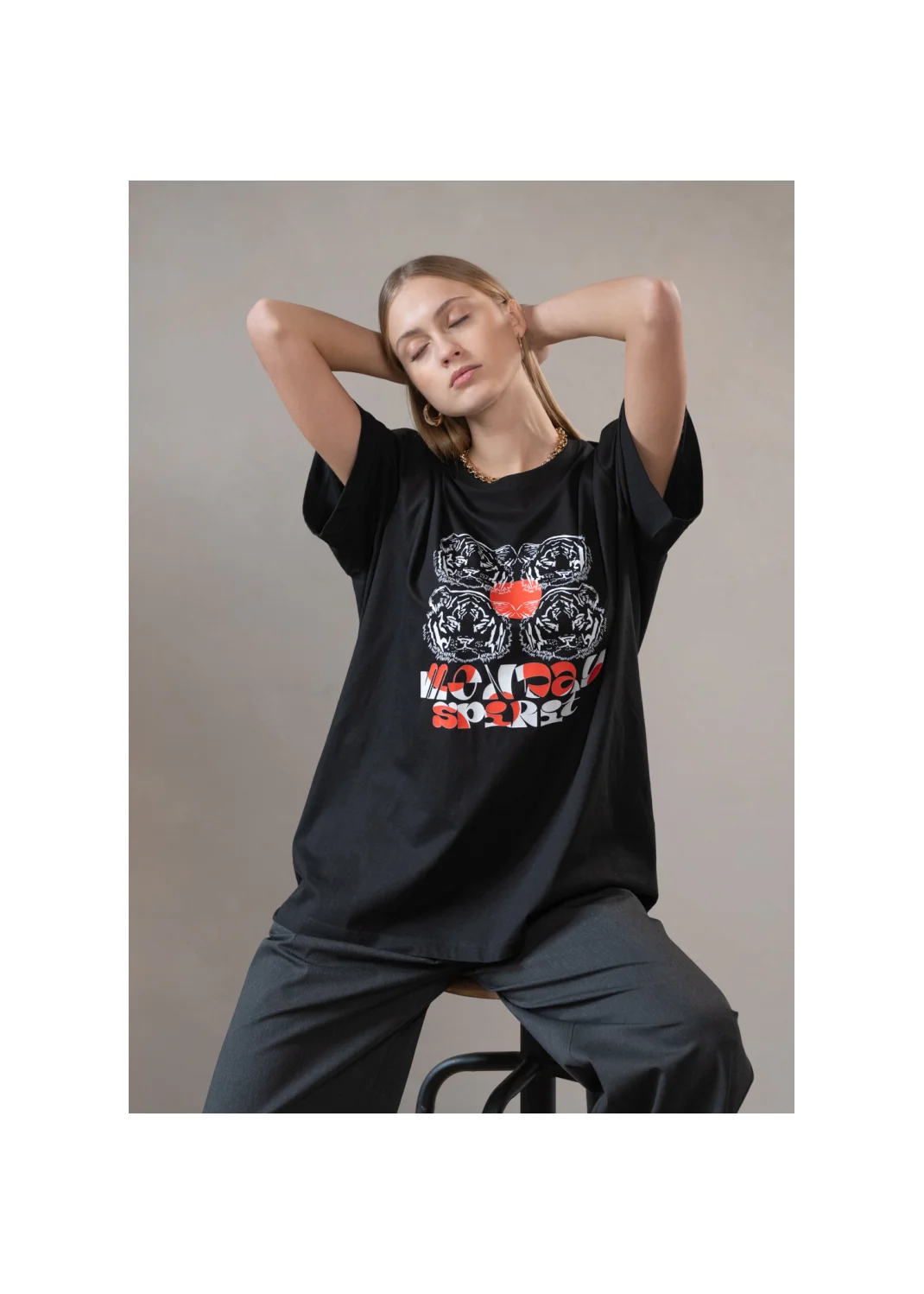 T-shirt FLORES black - 135769