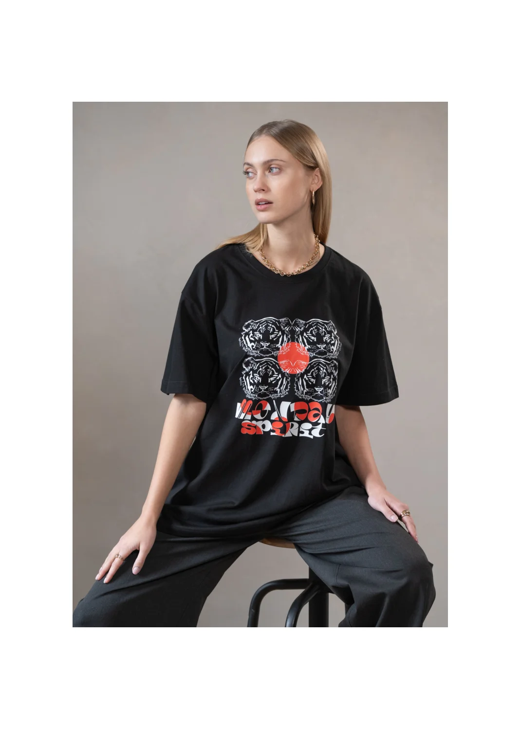 T-shirt FLORES black - 135770