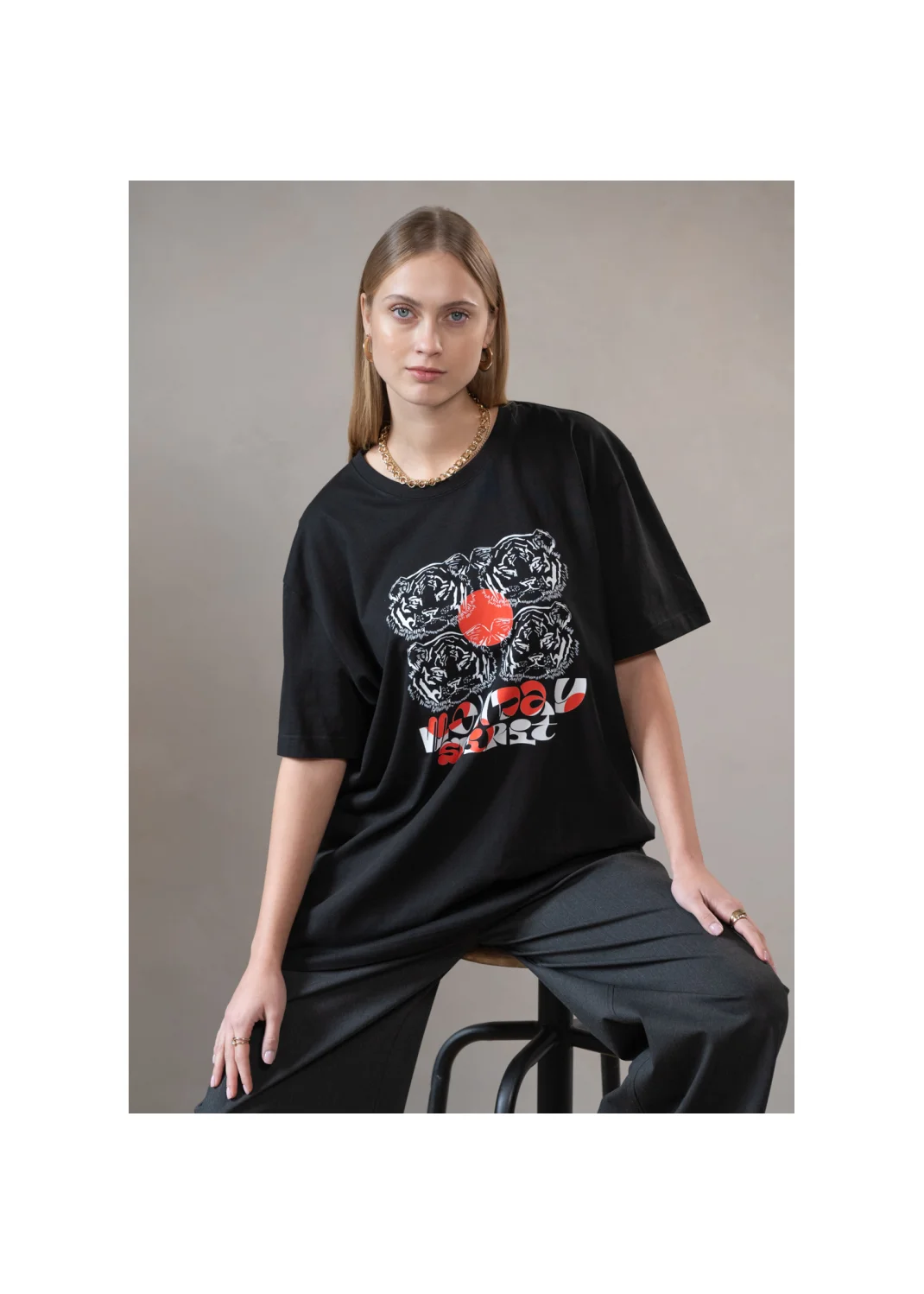 T-shirt FLORES black - 135772