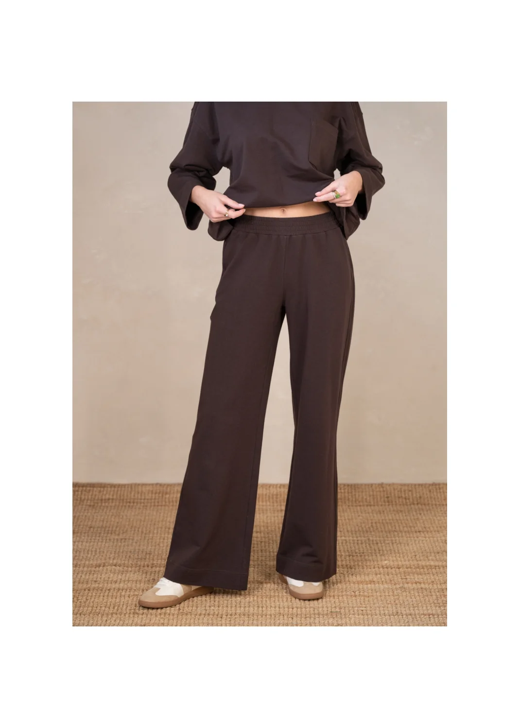 Trousers GRACJA brown - 134857