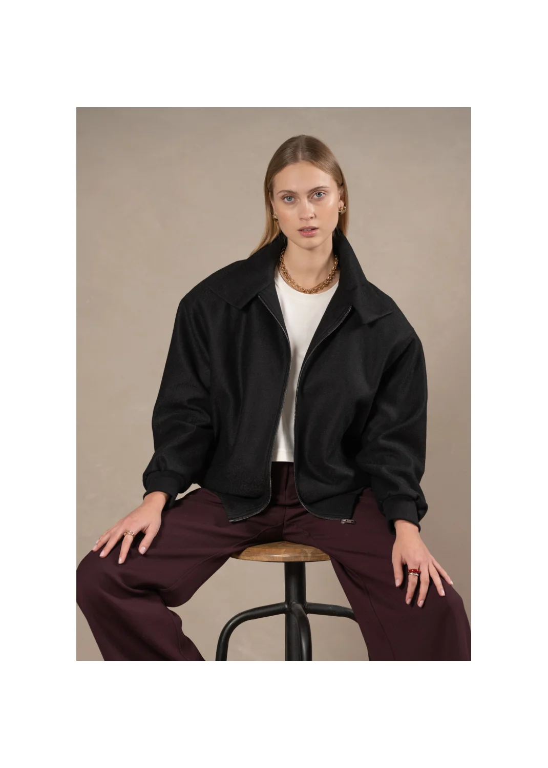 Bomber jacket RUBIA wool - 134919