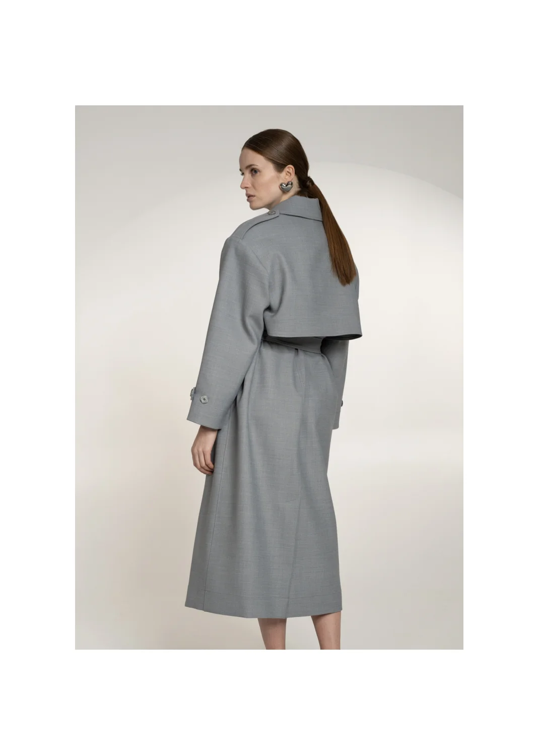 Trench coat VALENCIA gray - 138998