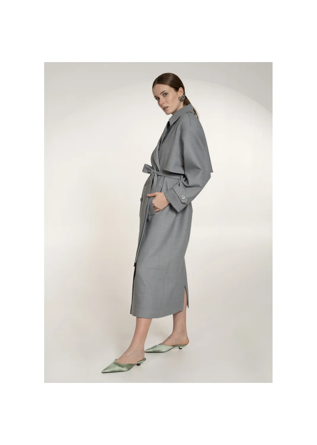 Trench coat VALENCIA gray - 139000