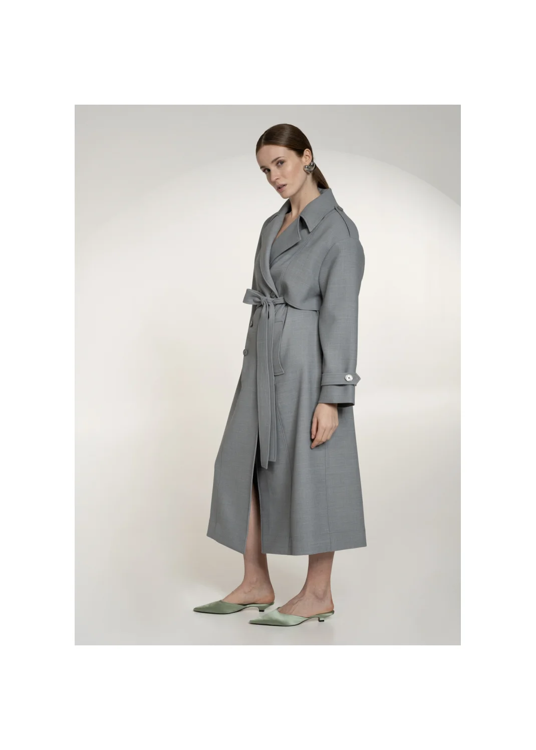 Trench coat VALENCIA gray - 139001