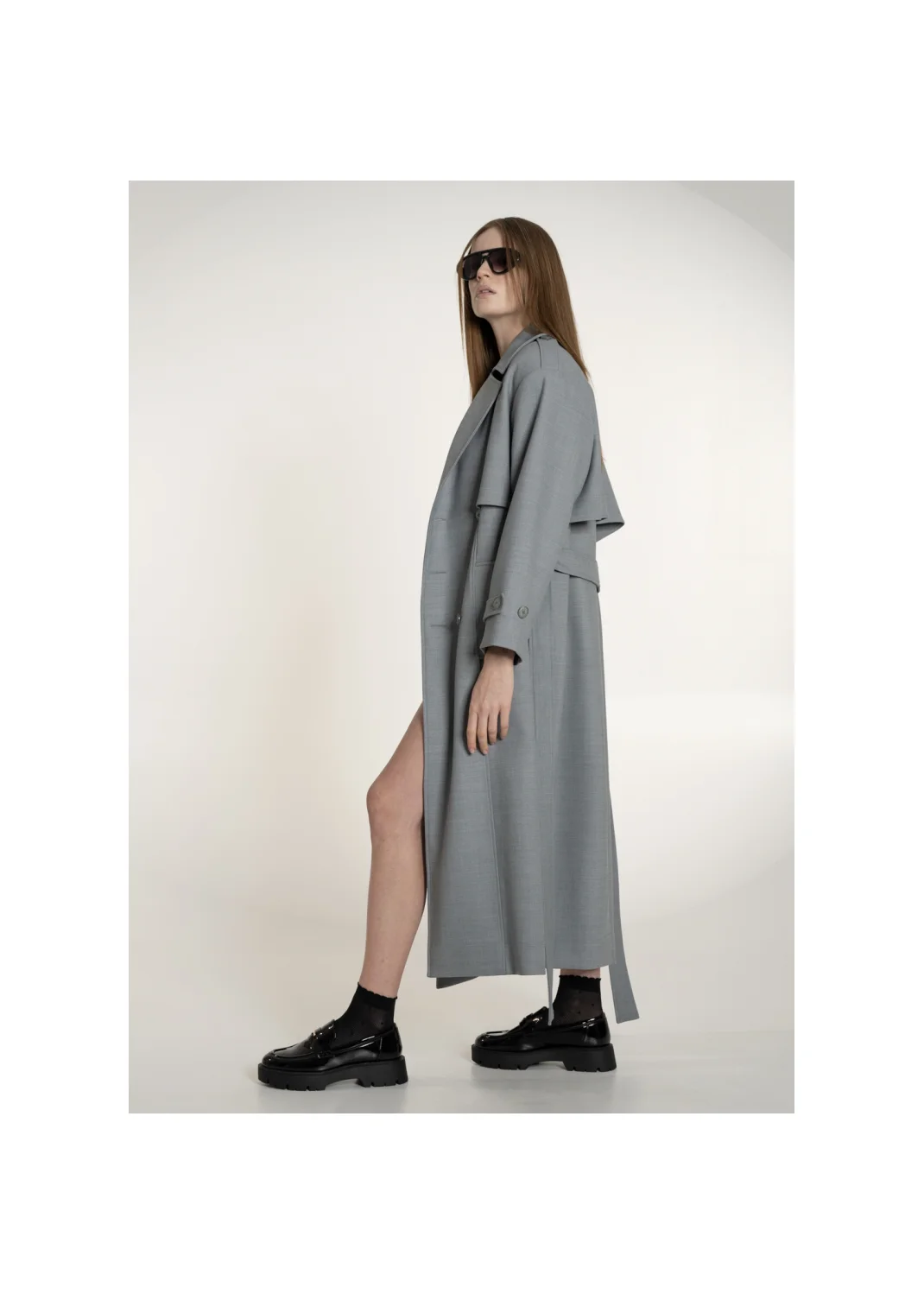 Trench coat VALENCIA gray - 138988