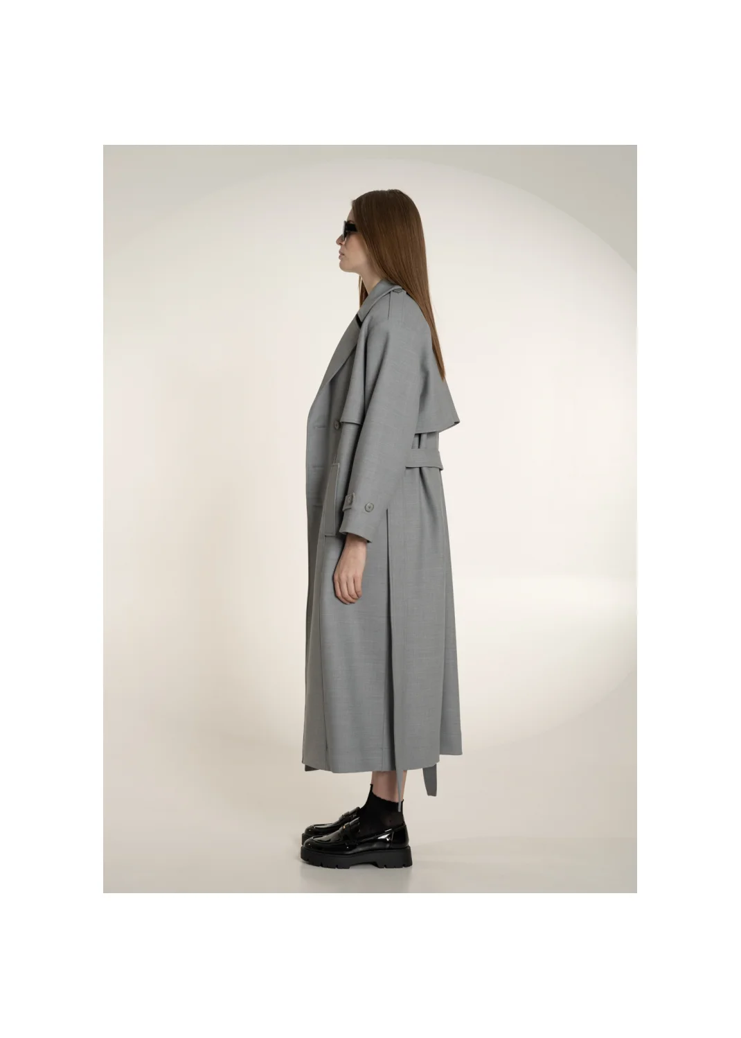 Trench coat VALENCIA gray - 138991