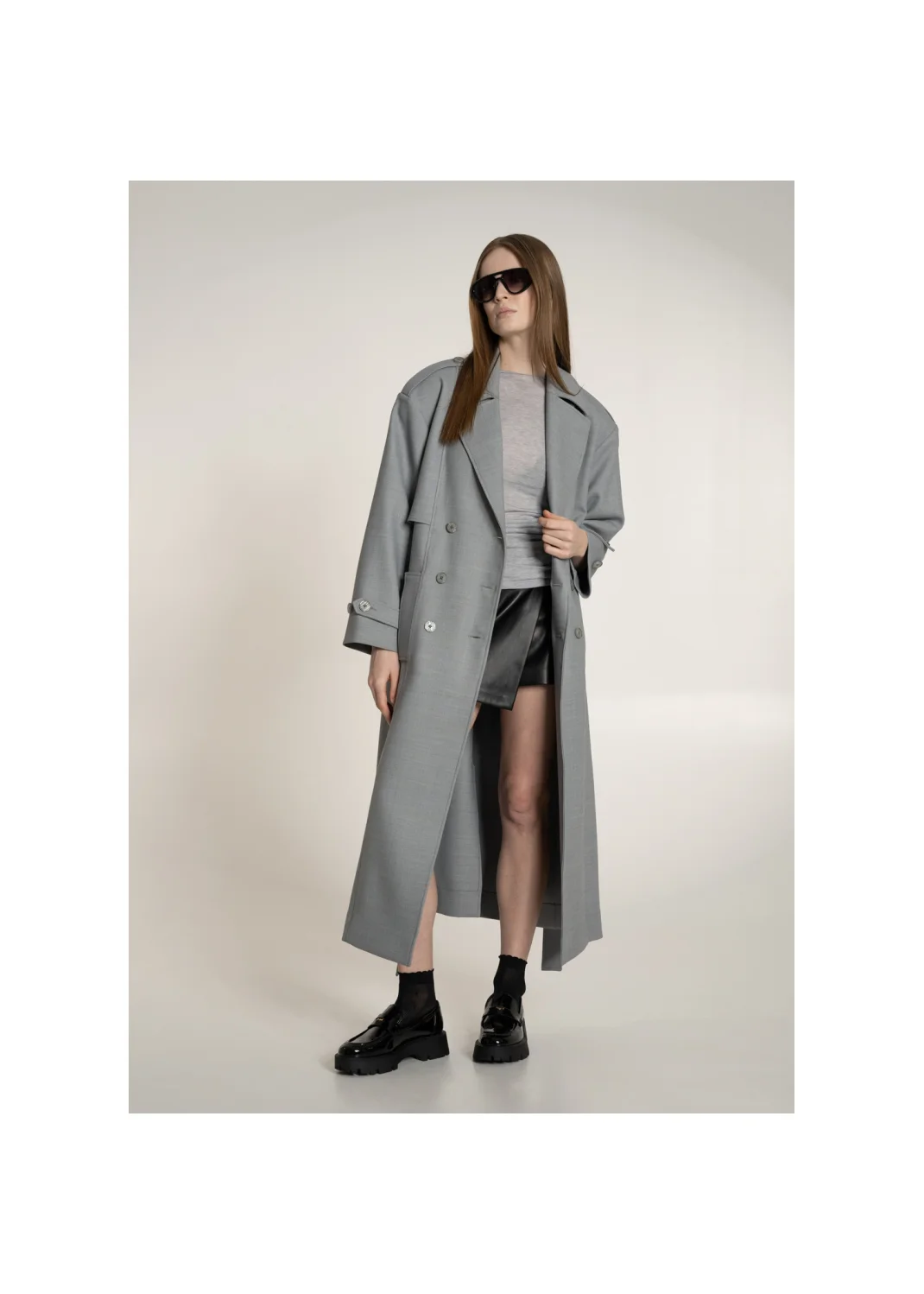 Trench coat VALENCIA gray - 138993