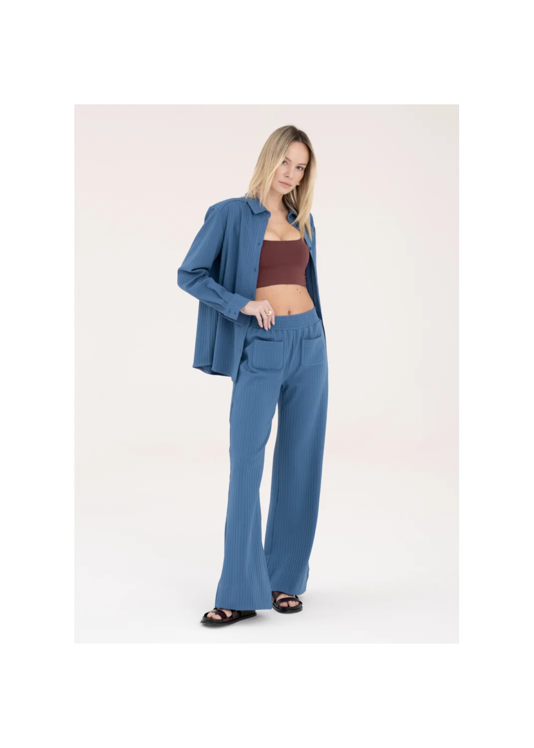 Trousers ANSELMA indigo - 141473