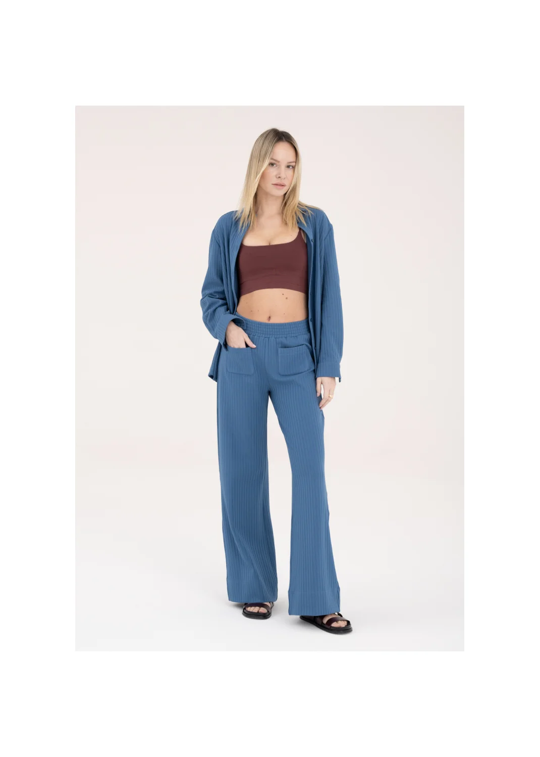 Trousers ANSELMA indigo - 141474