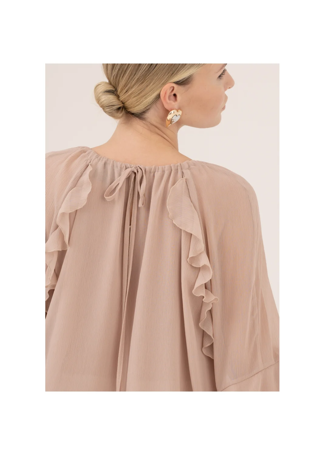 Blouse CAMILLE powder pink - 141615