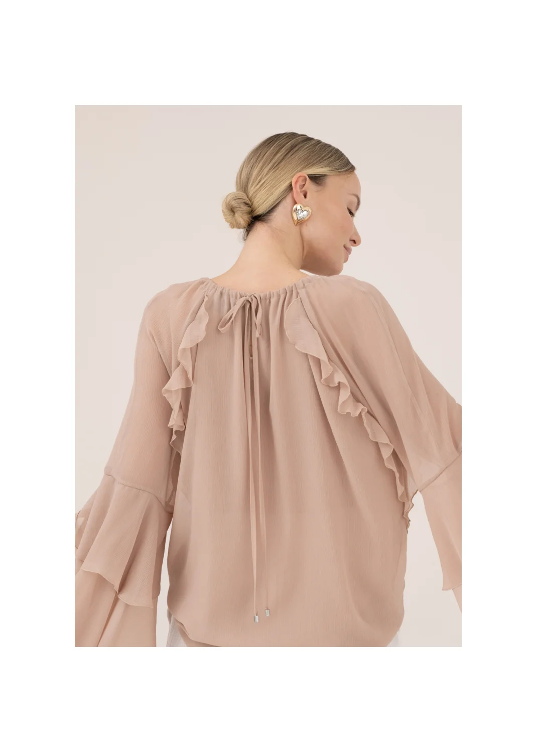 Blouse CAMILLE powder pink - 141616