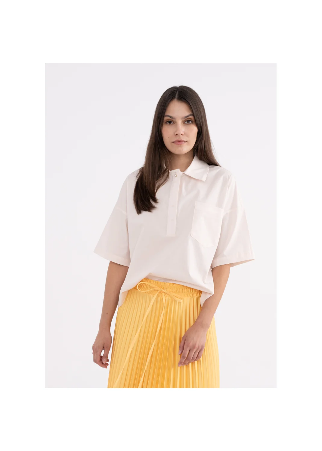 Blouse ASTER cream pink  - 146173