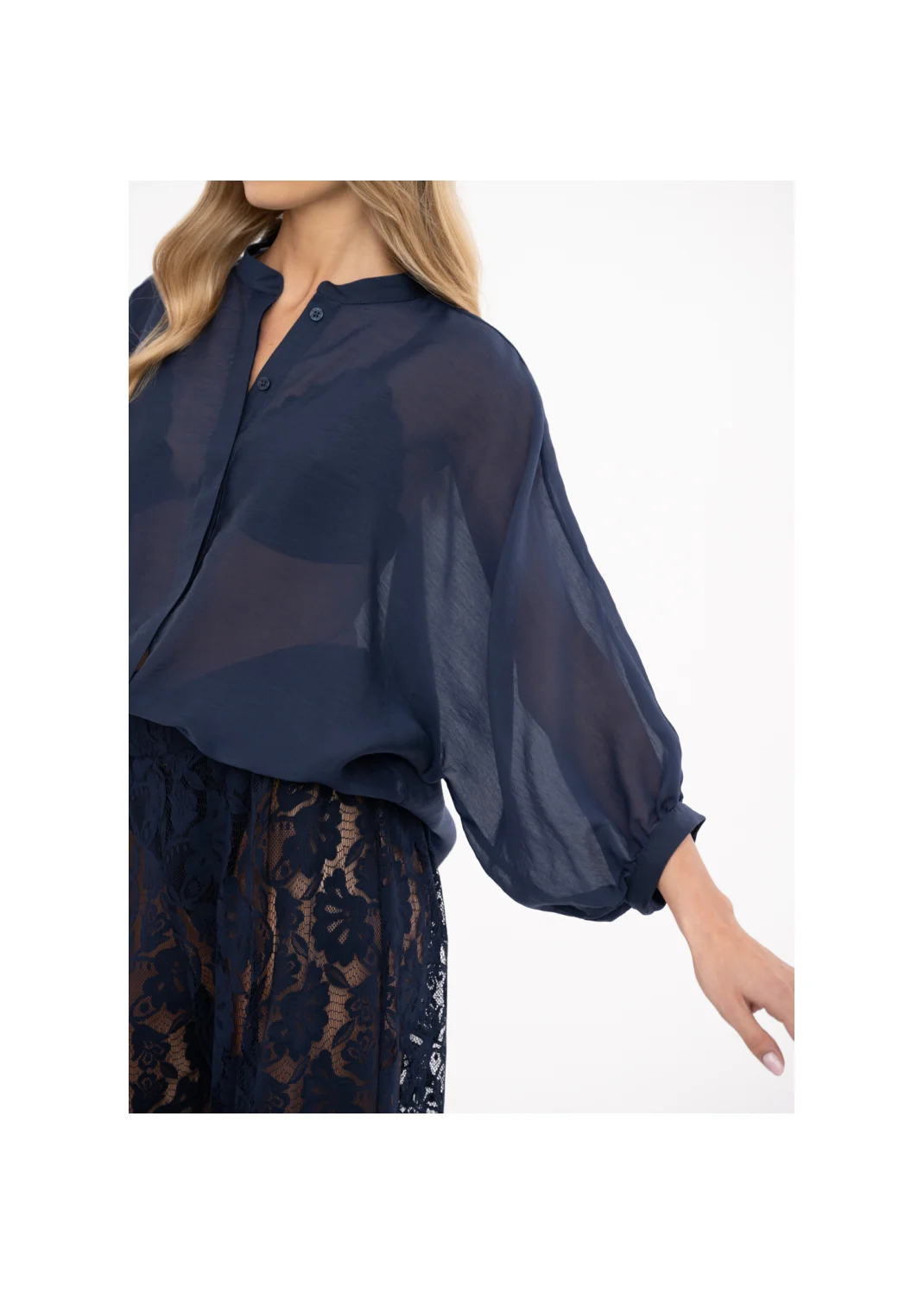 Blouse MELEN navy blue - 147899