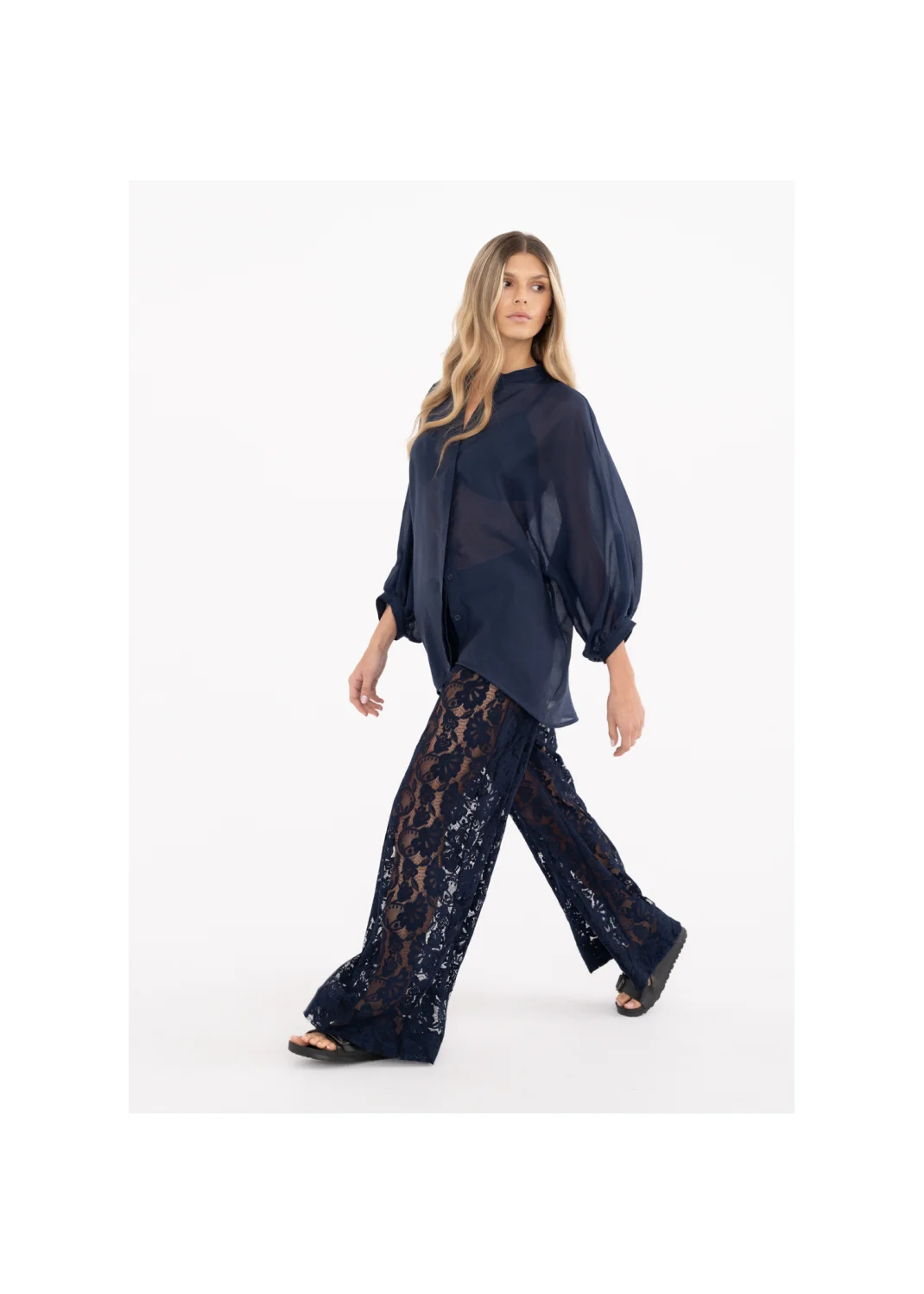 Blouse MELEN navy blue - 147902