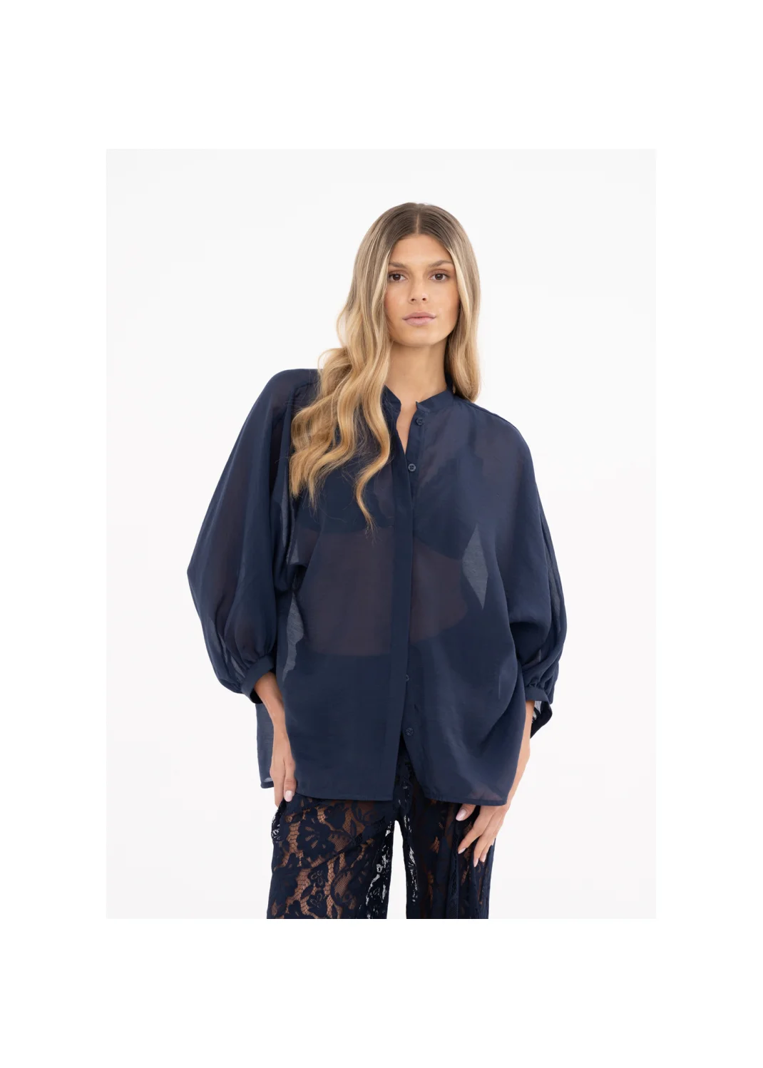 Blouse MELEN navy blue - 147904