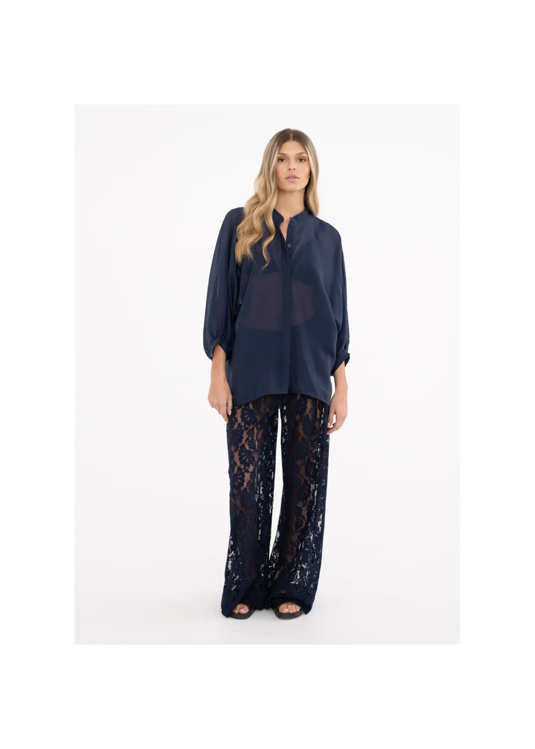 Blouse MELEN navy blue - 147905