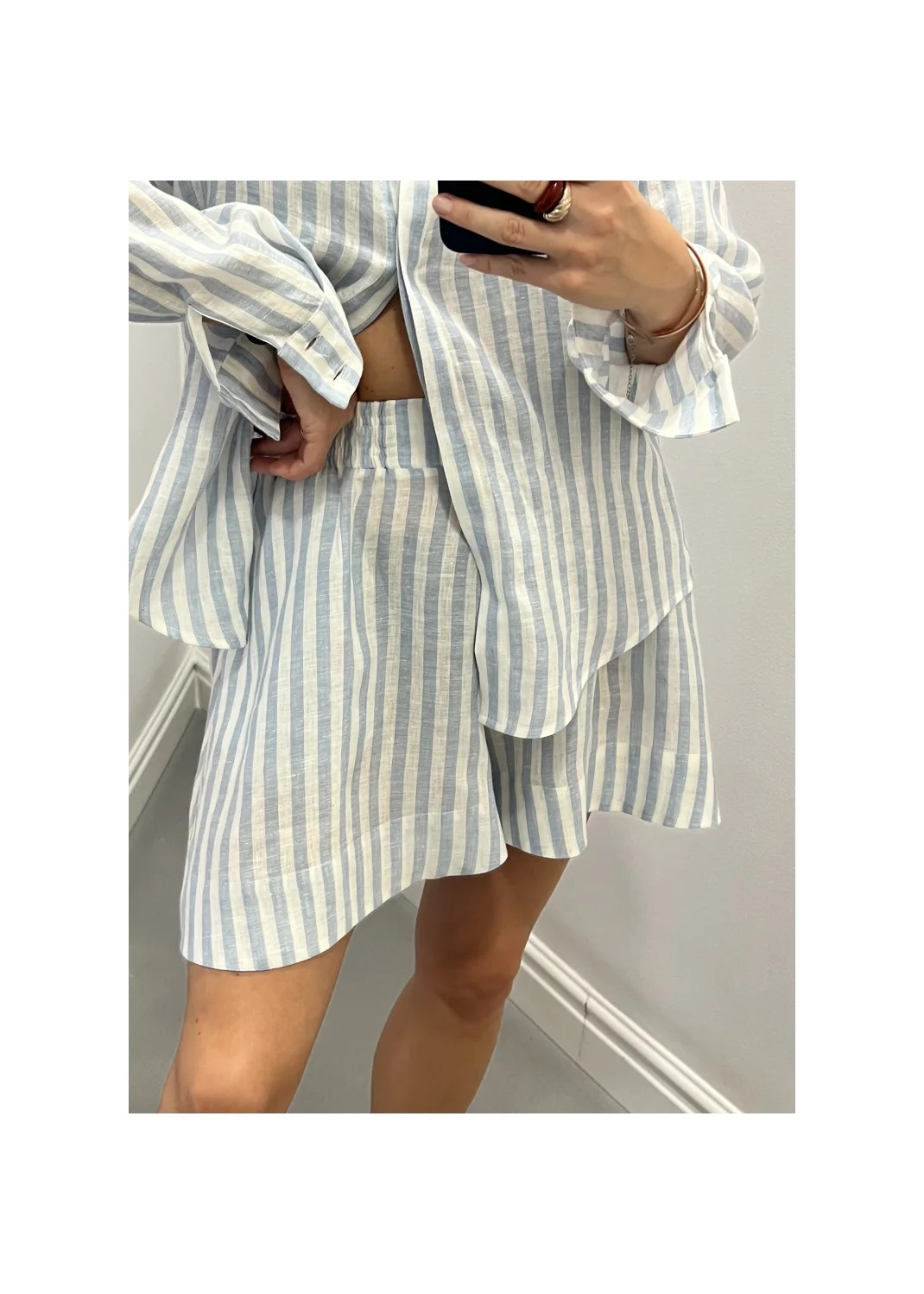 Shorts RUE striped linen - 149903