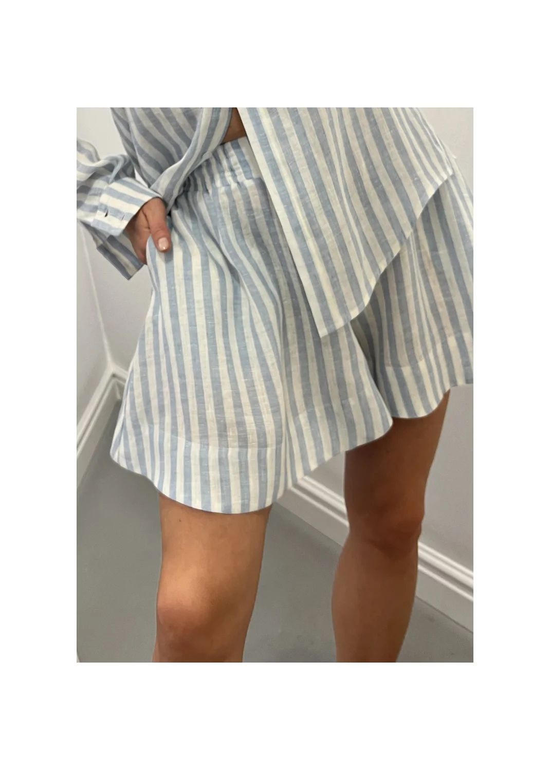 Shorts RUE striped linen - 149905