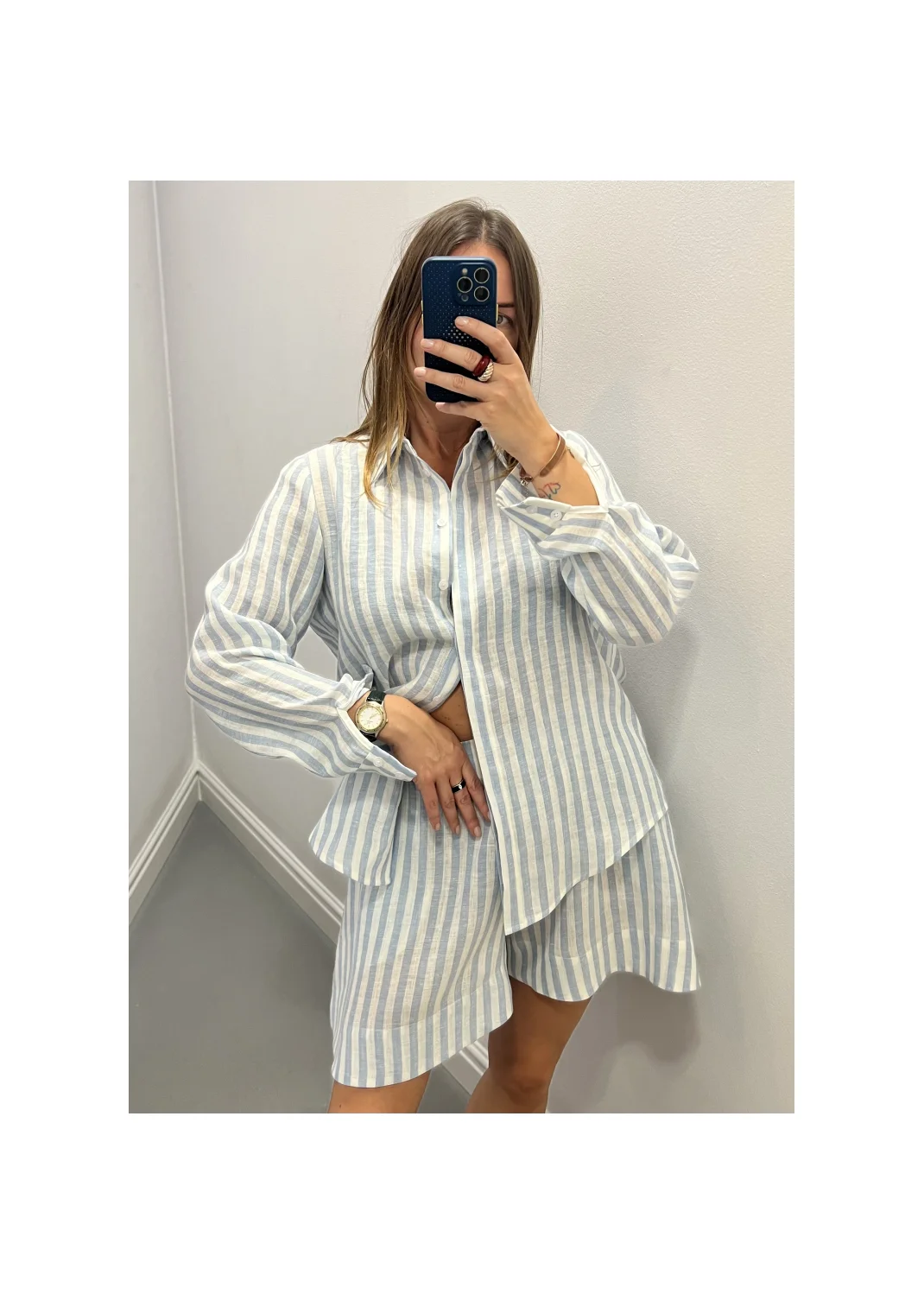 Shirt SARDYNIA stripes linen - 149895