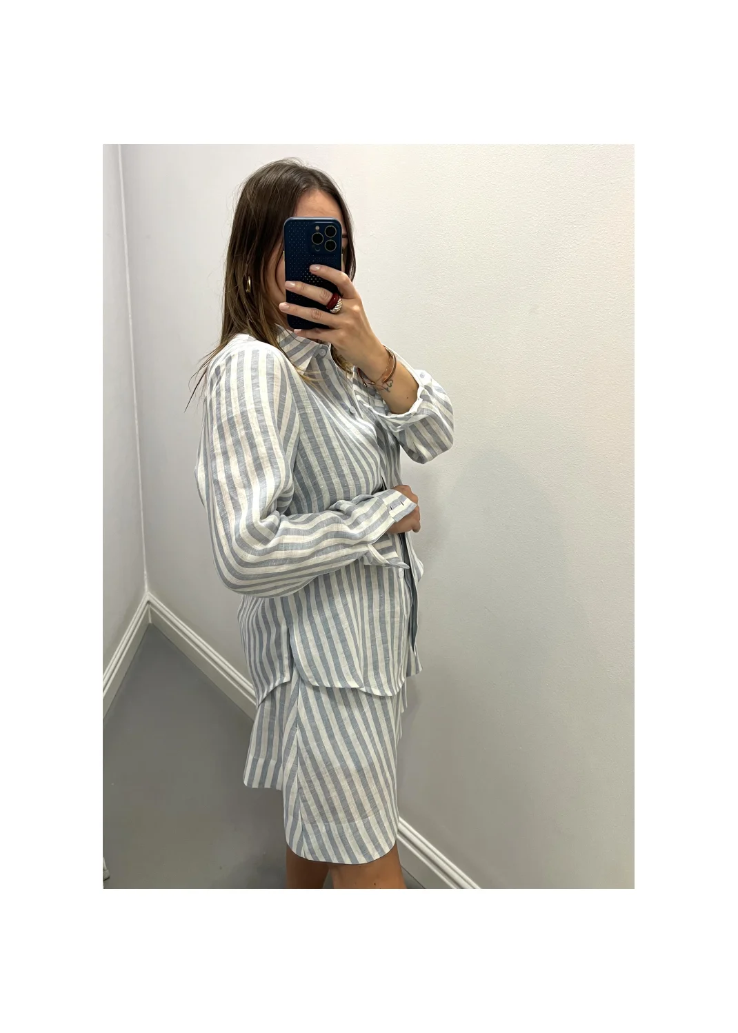 Shirt SARDYNIA stripes linen - 149896