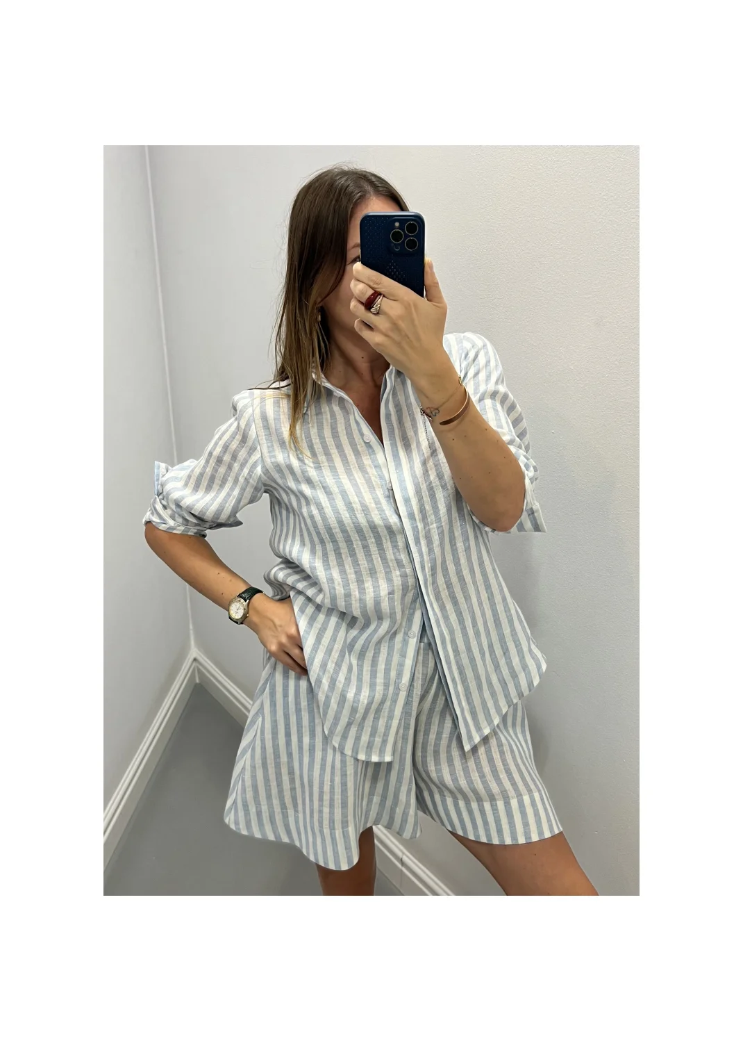 Shirt SARDYNIA stripes linen - 149897