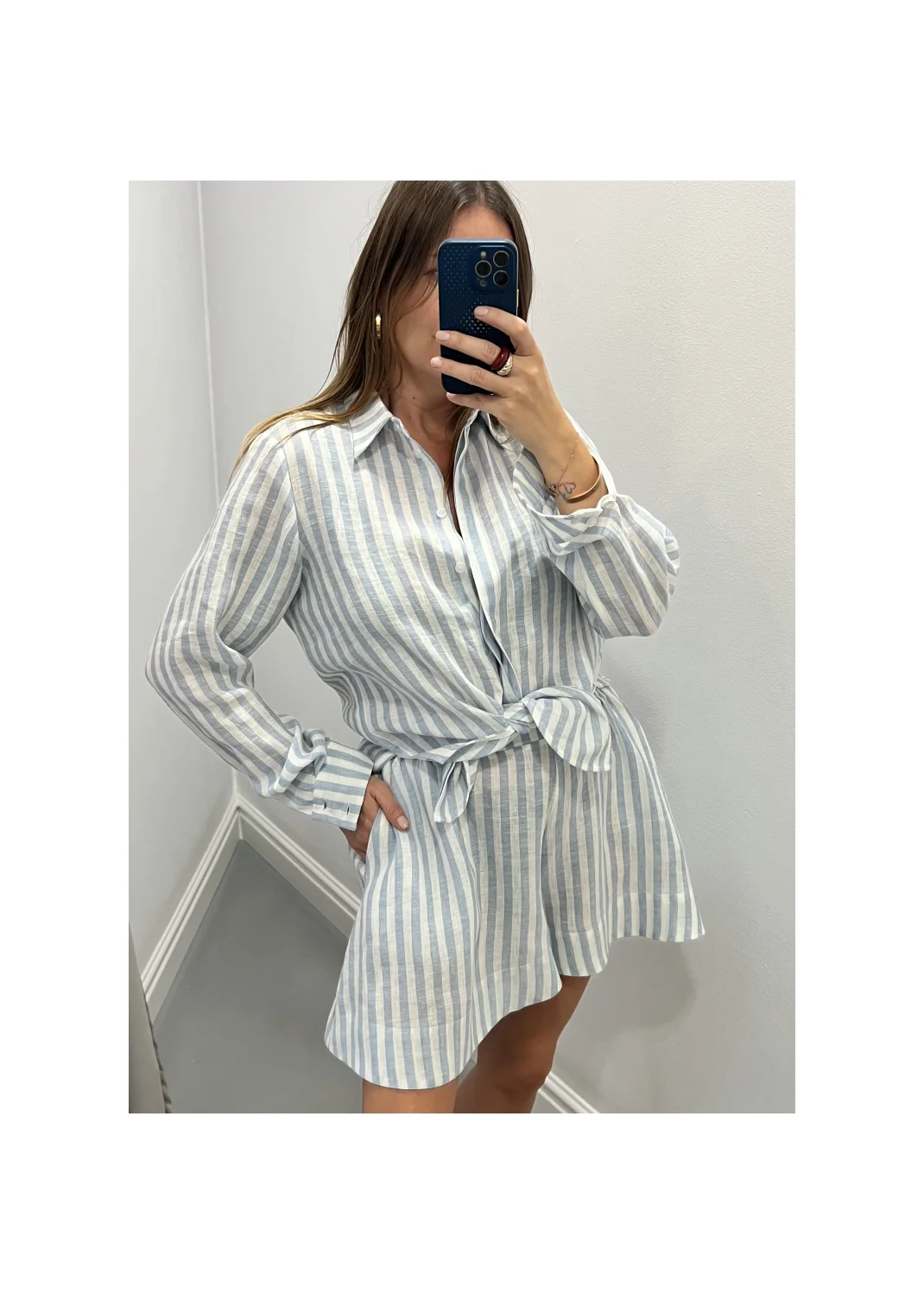 Shirt SARDYNIA stripes linen - 149898