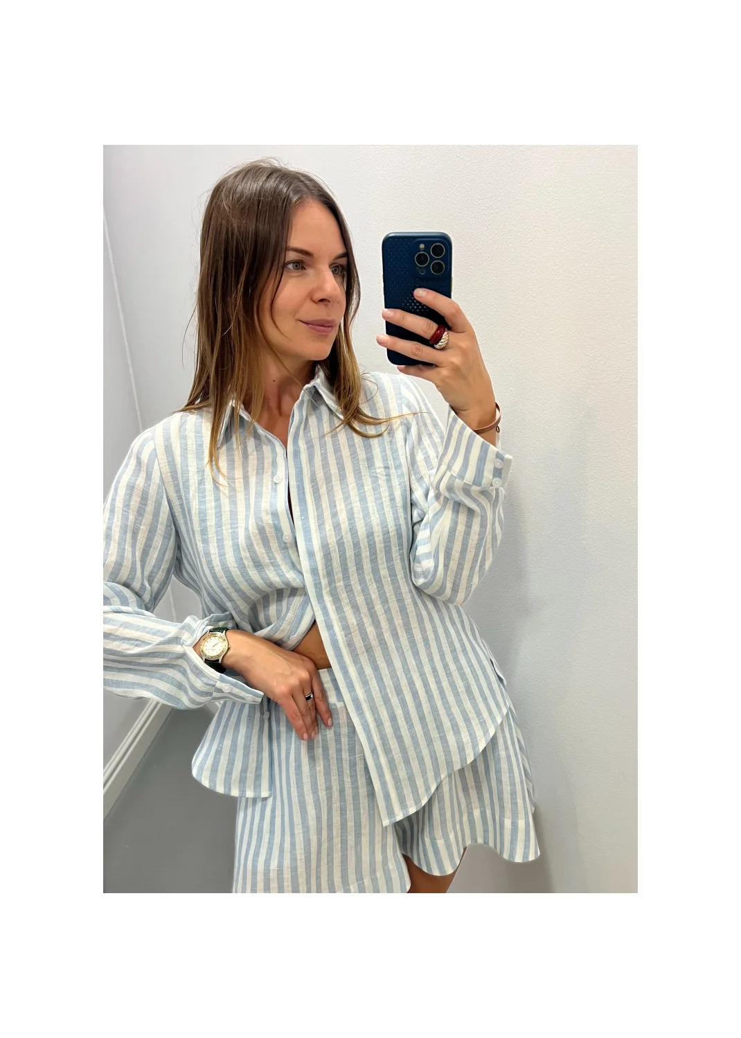 Shirt SARDYNIA stripes linen - 149901