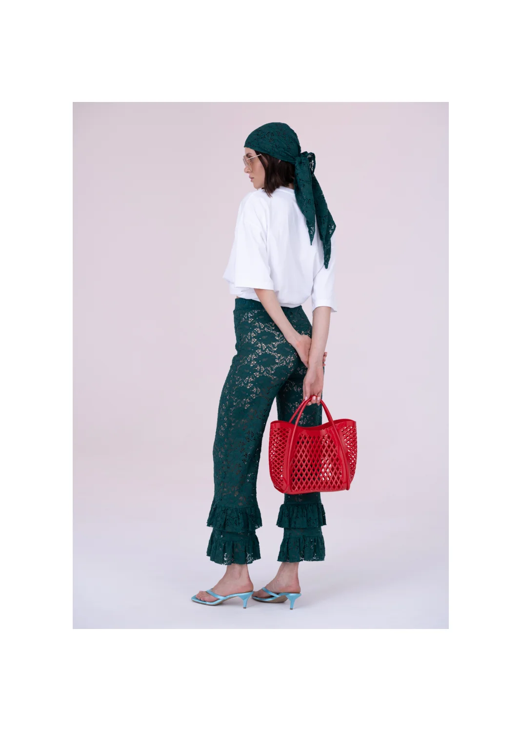 Trousers VERBENA lace - 153914