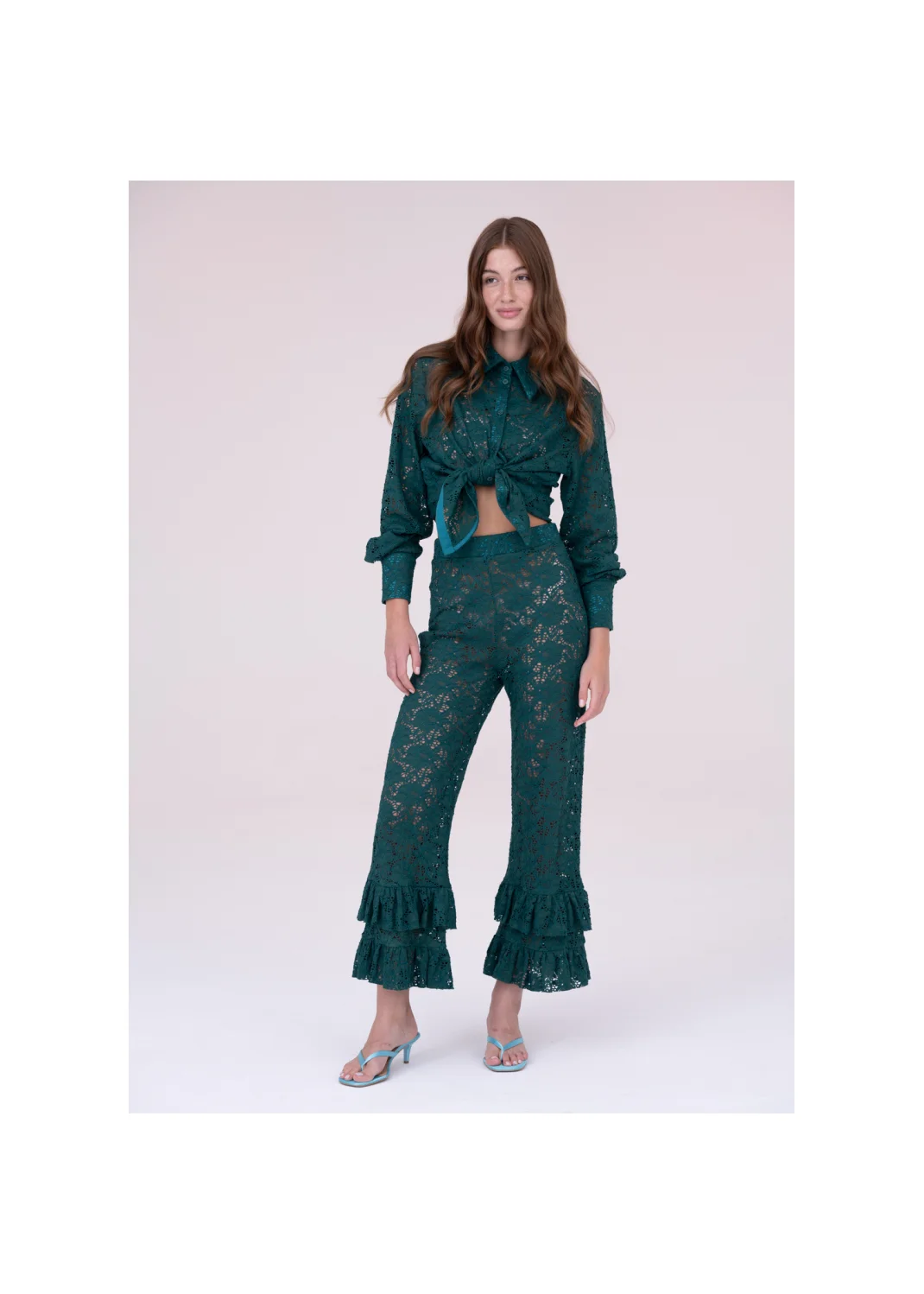 Trousers VERBENA lace - 153918