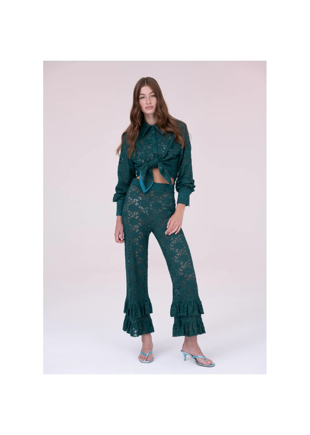 Trousers VERBENA lace - 153920