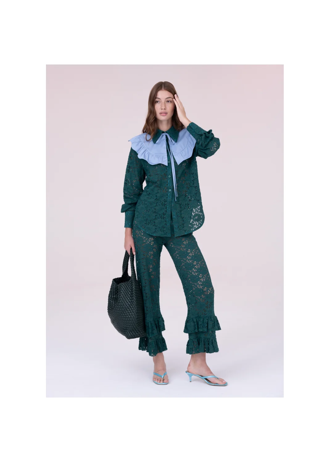 Trousers VERBENA lace - 153922