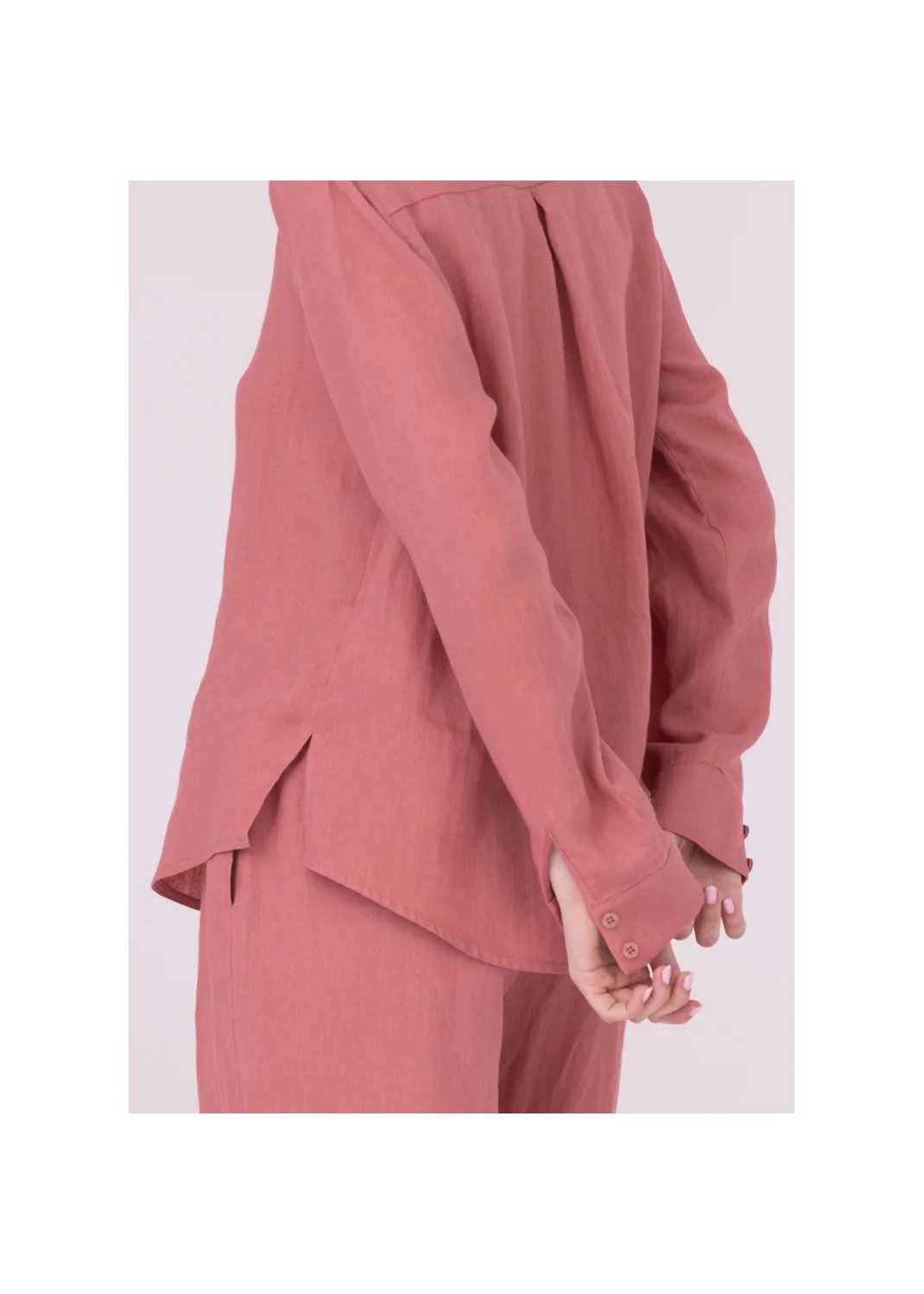 Shirt SARDYNIA pink linen - 153760