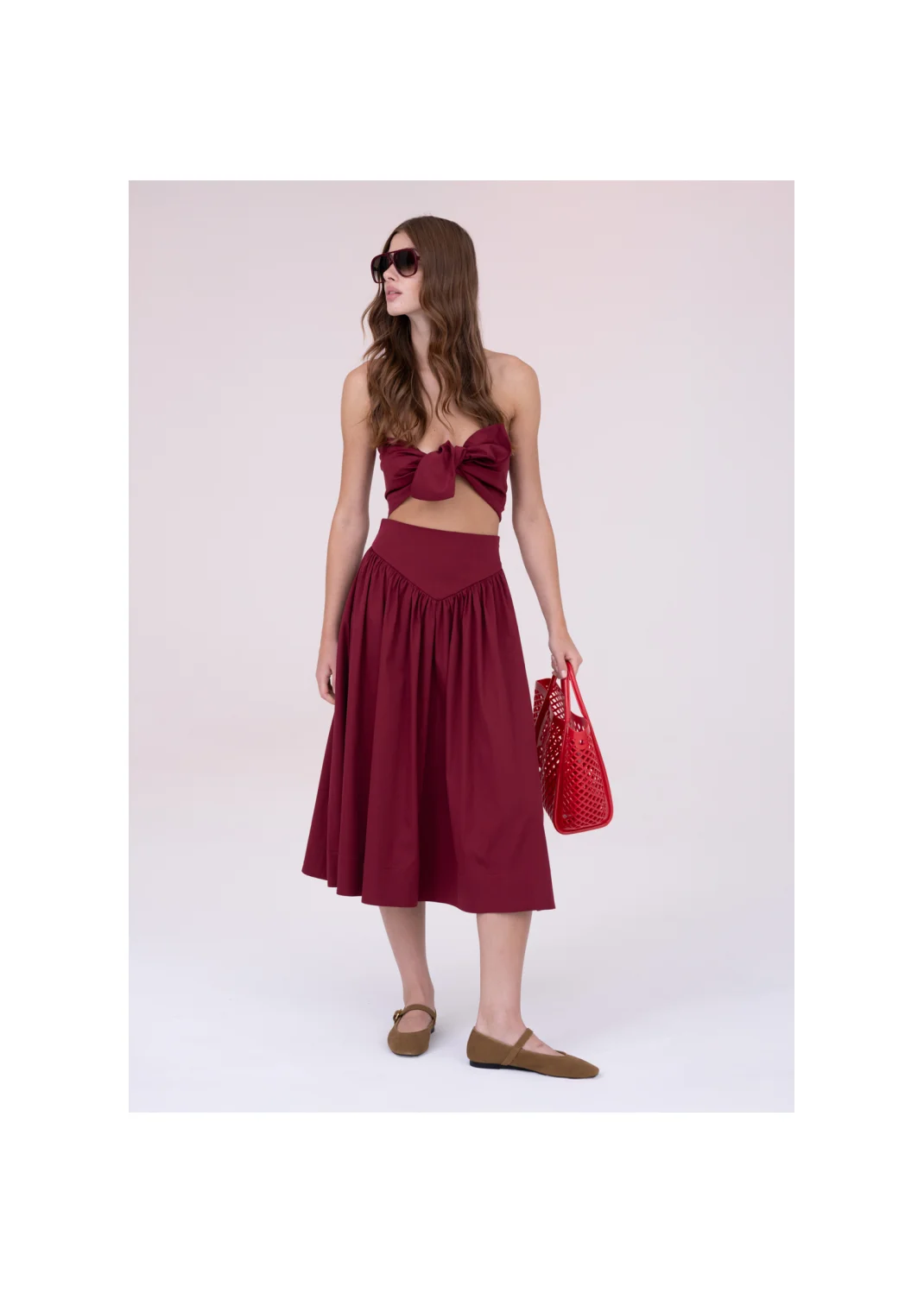 Skirt RIVER burgundy - 154737