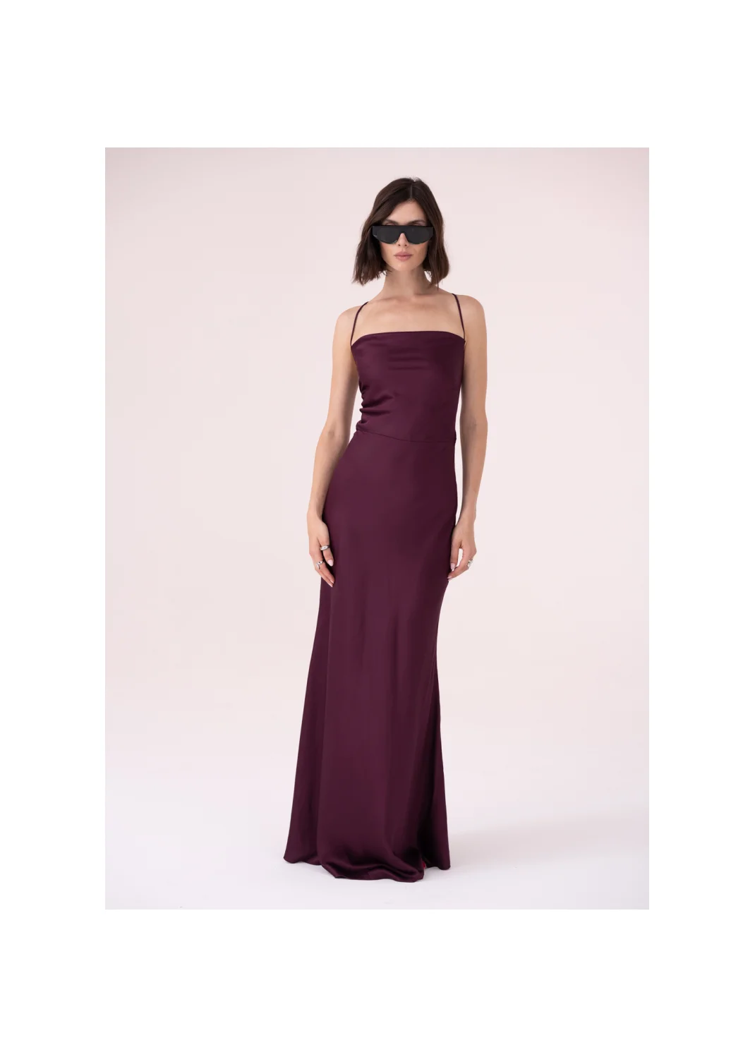 Dress GALLE burgundy - 156096