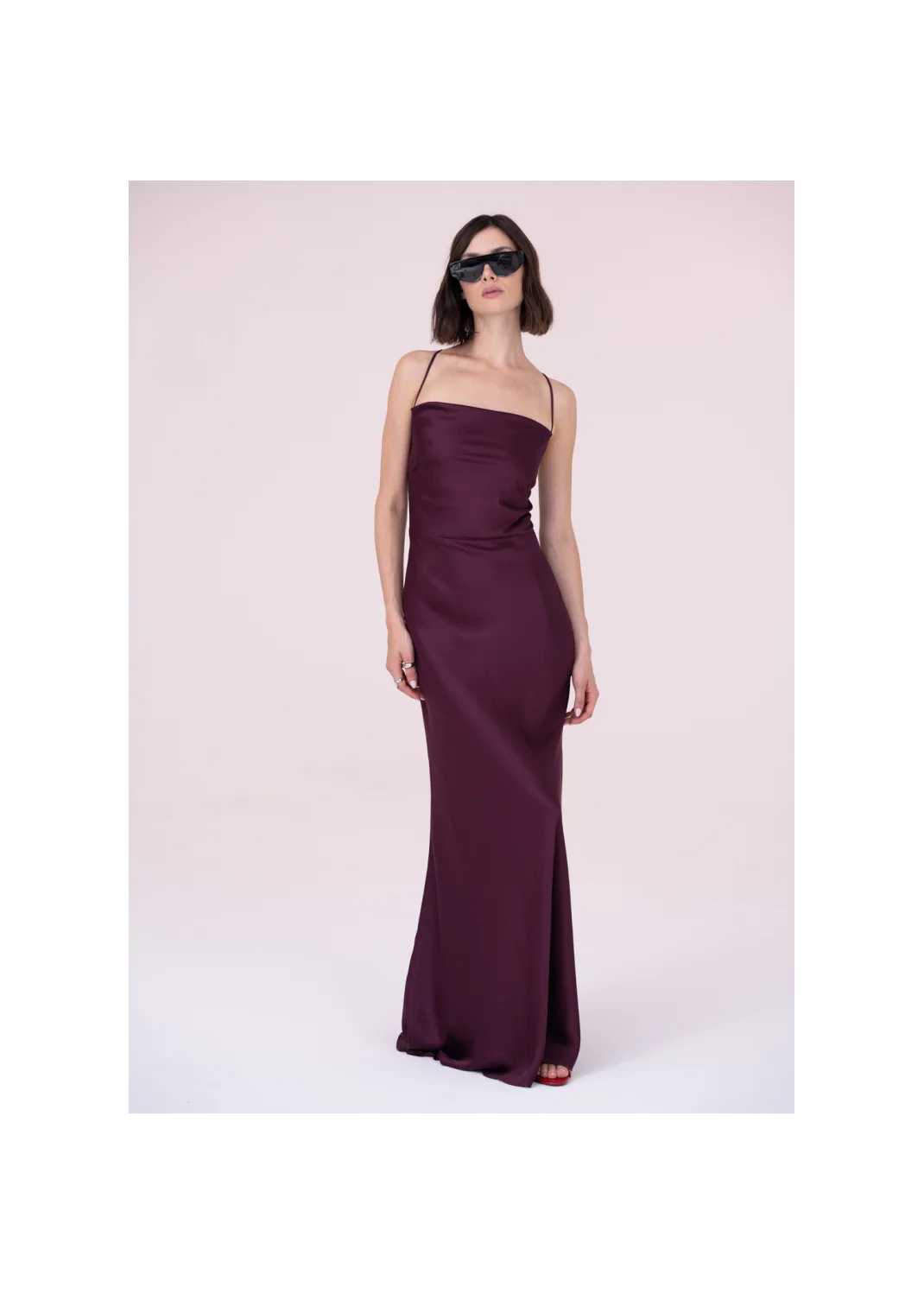 Dress GALLE burgundy - 156097