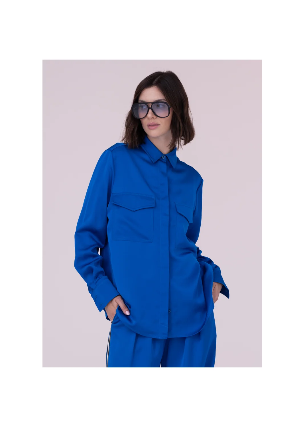 Shirt CLITORIA cornflower blue - 157813