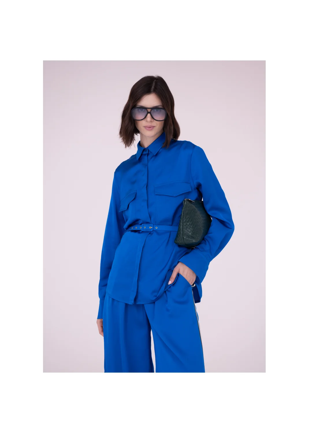 Shirt CLITORIA cornflower blue - 157817
